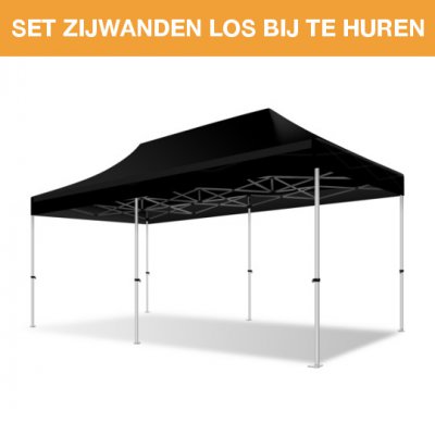 Easy-Up tent 3x6 zwart