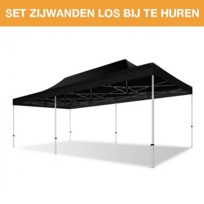 Easy-Up tent 4x8 zwart