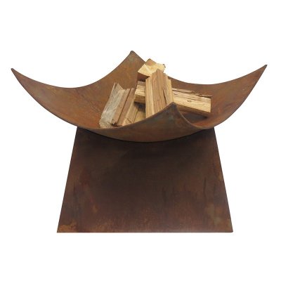 Design vuurschaal incl. zak haardhout