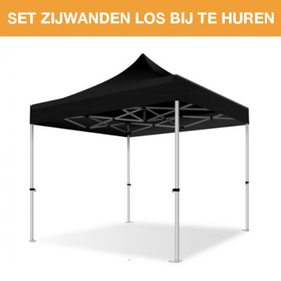 Easy-Up tent 4x4 zwart